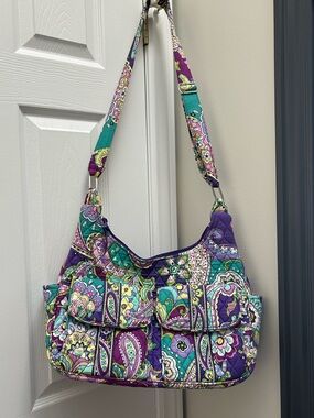 RARE Vera Bradley Cargo Sling in retired Heather pattern